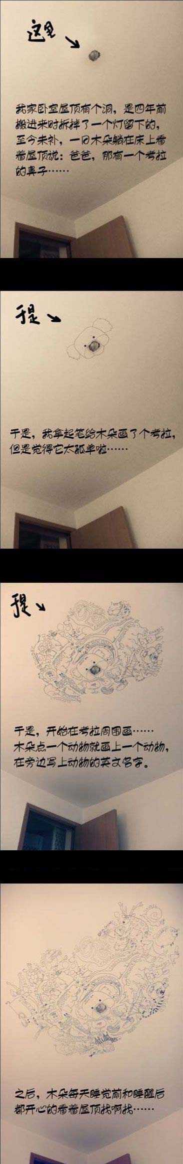 天花板上的考拉鼻子综合gif搞笑图片