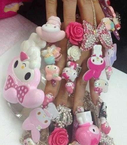 我妹去做美甲了综合gif搞笑图片