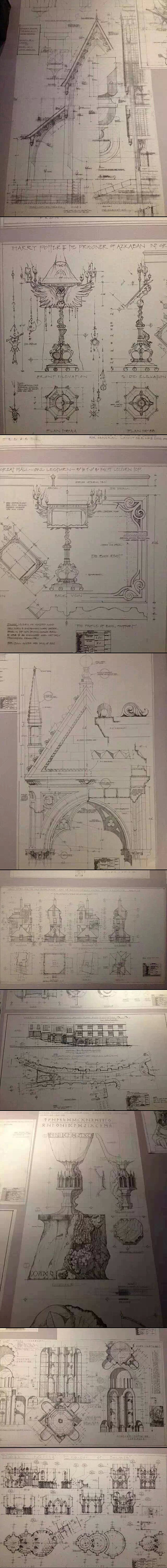 被哈利波特的手绘稿给吓到了！！！ 每个电影的成功都不是偶然的！！！综合gif搞笑图片