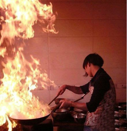 大厨风范，你是放火啊综合gif搞笑图片