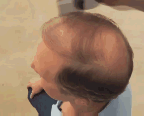 秃头的福音，装逼新方式综合gif搞笑图片