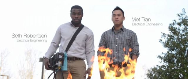 河东狮吼竟能灭火？！娶个大嗓门老婆再不需要灭火器综合gif搞笑图片