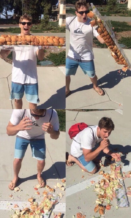 对吃货造成致命伤害综合gif搞笑图片