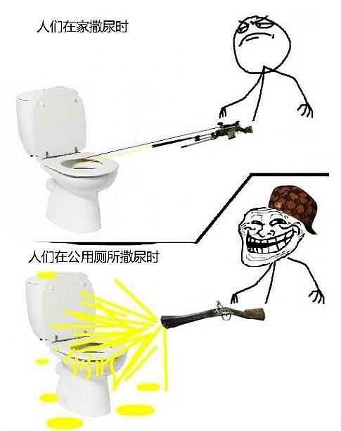 在家狙击枪，在外。。。散弹枪综合gif搞笑图片