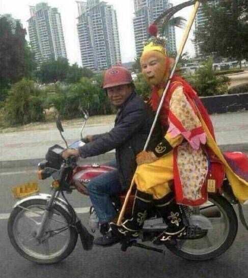 猴哥，你的筋斗云呢？今天限号啊？综合gif搞笑图片