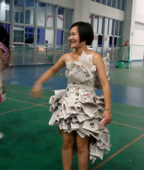 绿色环保服饰美女综合gif搞笑图片