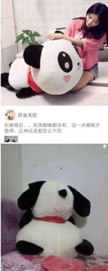 听说这么可爱的熊猫玩具，竟然最后眼睛忘记发了综合gif搞笑图片