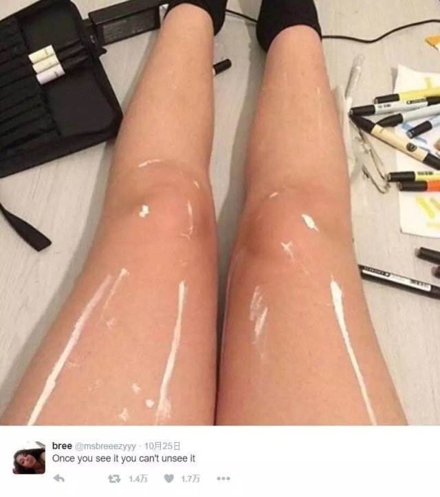 一场腿引发的争议！国外推特掀起“亮腿”大战综合gif搞笑图片