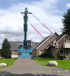 技术宅荡个秋千都这么的与众不同综合gif搞笑图片