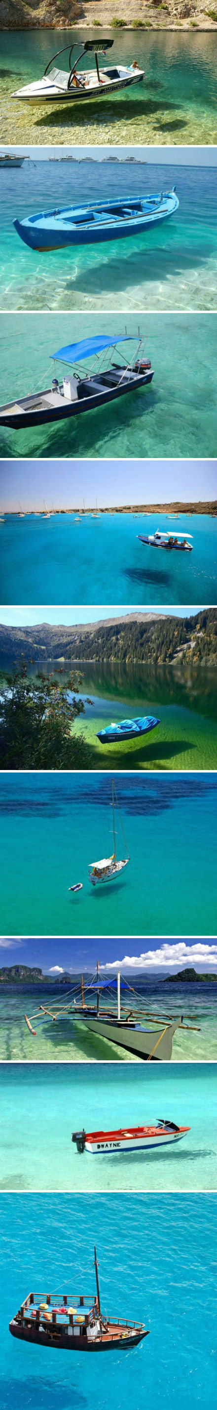 看看船，你就知道这水有多清澈了综合gif搞笑图片