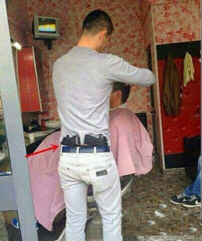 第一次能在理发店感受到满满的安全感综合gif搞笑图片