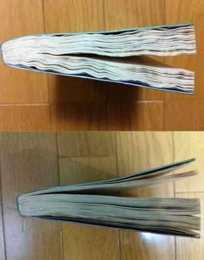 书弄湿了皱了，只要把书放在冰箱冷冻室一夜，就能变成原来的样子综合gif搞笑图片