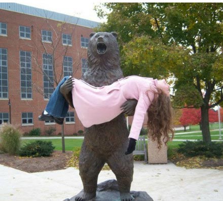 人类和雕像发生的那点事综合gif搞笑图片