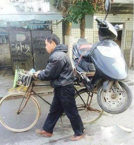 谁说小车不能拉大车的综合gif搞笑图片