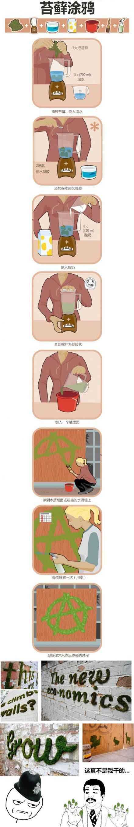 这真不是我干的。。。苔藓涂鸦综合gif搞笑图片