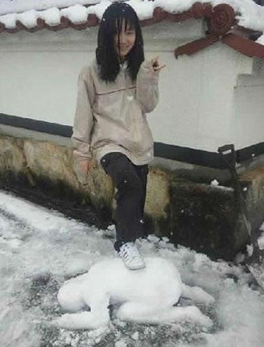 我妹妹堆的雪人综合gif搞笑图片