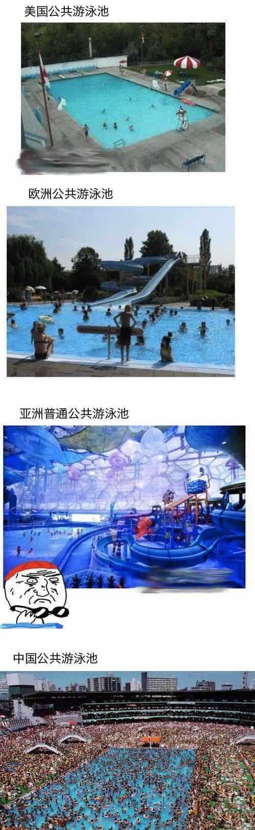 去中国的公共泳池伤不起啊综合gif搞笑图片
