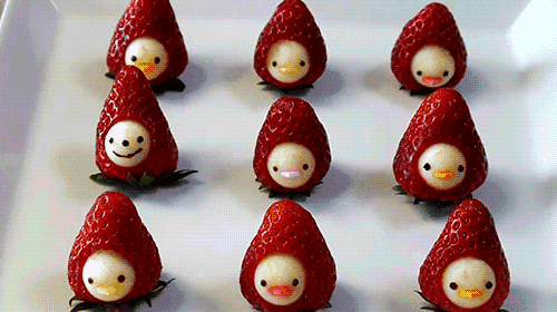 好漂亮的水果点心植物gif搞笑图片