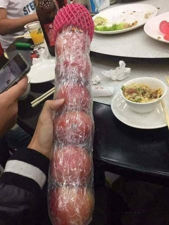 年会运气好，抽了个苹果7植物gif搞笑图片