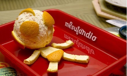 柑橘版奥特曼植物gif搞笑图片