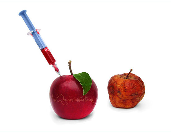 来一针永保青春的药剂植物gif搞笑图片