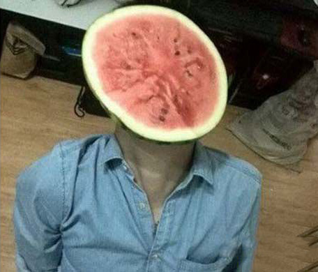 媳妇说西瓜面膜有助于补水保湿植物gif搞笑图片