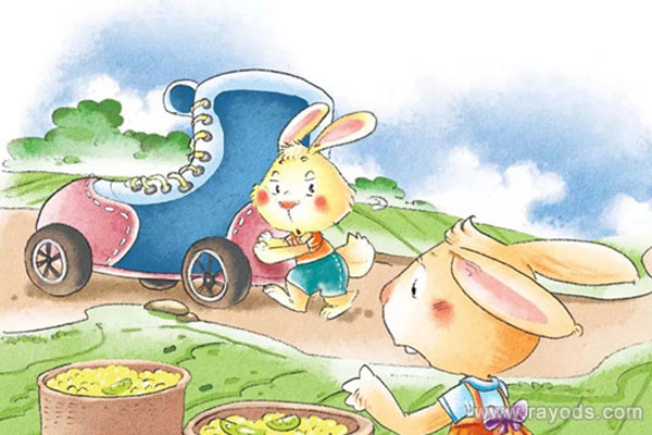 胎教故事《小兔子的鞋子车》 睡前故事文字版
