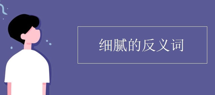 细腻的反义词