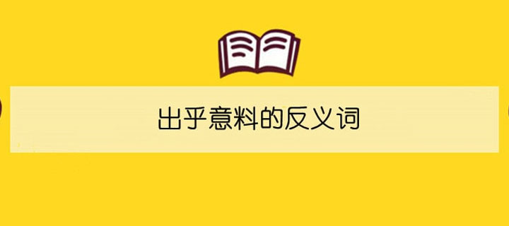 出乎意料的反义词
