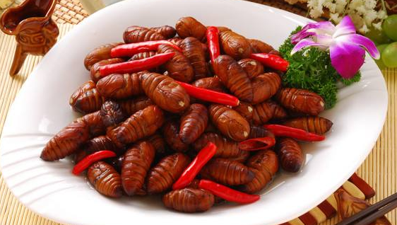 哺乳期吃蚕蛹补充营养做法多，油炸、清蒸还能炒着吃