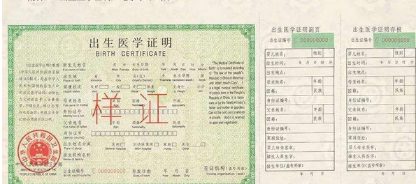 出生证明尺寸有多大、显示什么资料？最新出生证明高清图一览