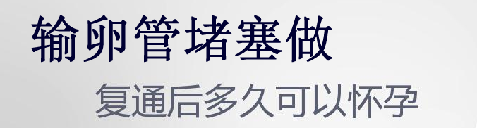 切记：输卵管堵塞复通术最少一个月后才能怀孕-费用是6000-8000元