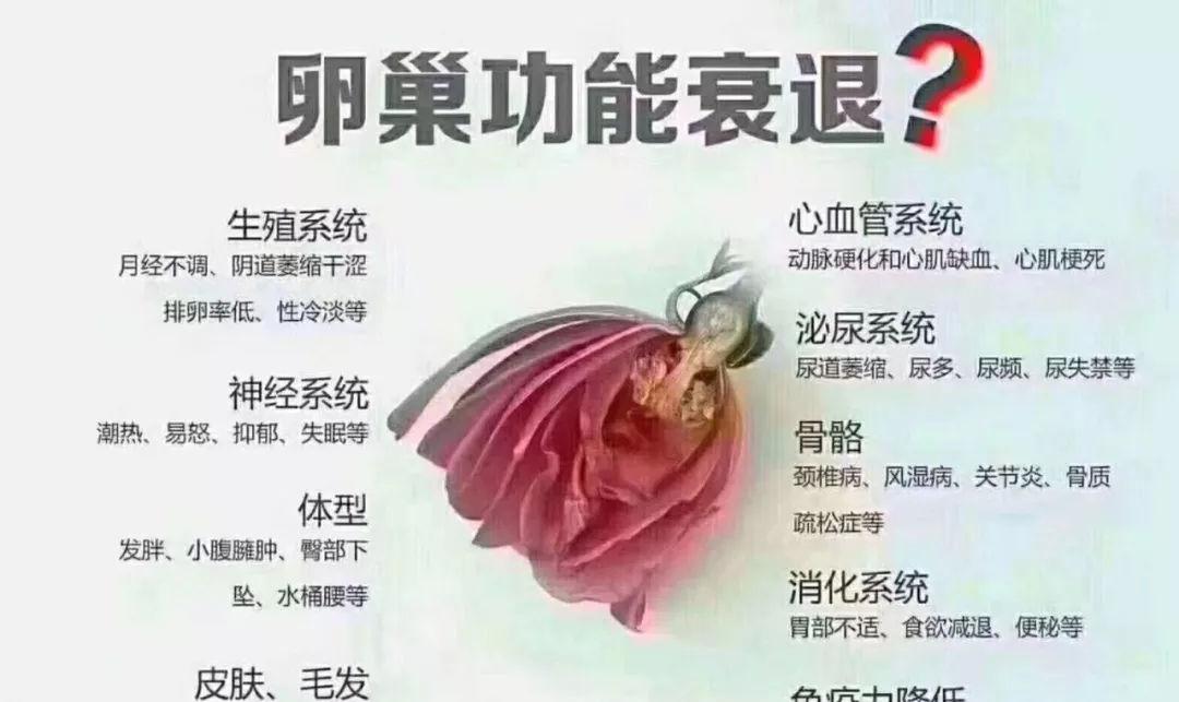 卵巢功能衰退后有哪些表现？ 具体表现在这4个方面