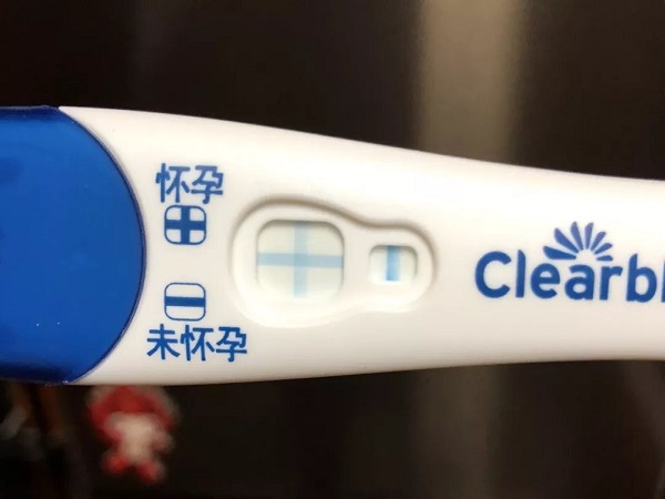 可丽蓝十字验孕棒结果图解，一横一竖深浅可准确判断怀孕