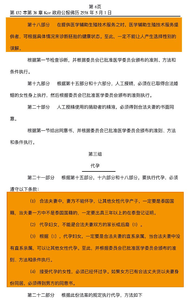 泰国试管婴儿攻略索引：风险，法律法规不可违