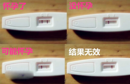 一分钟教你看懂验孕棒结果对照图，两条杠真不一定是怀孕