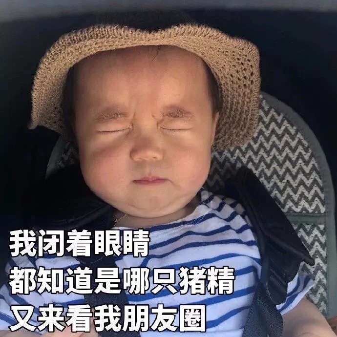 我闭着眼睛都知道是哪知猪精又来看我朋友圈
