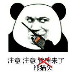 注意注意管理来了熊猫头
