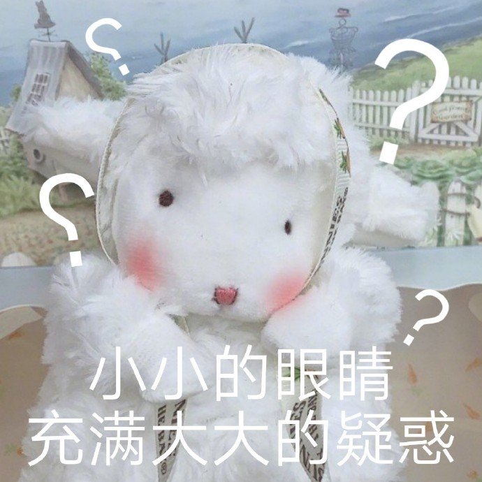 小小的眼睛充满大大的疑惑