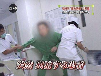 突然兴奋的患者