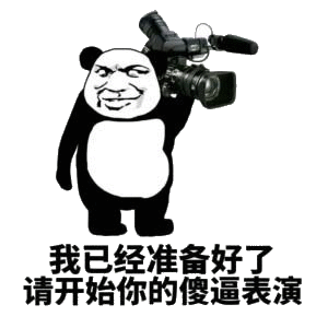 我已经准备好了 请开始你的傻逼表演