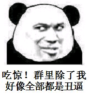 吃惊群里除了我好像全部都是丑逼