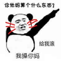 你他妈算个什么东西 给我滚我操你妈