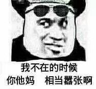 我不在的时候你他妈相当嚣张啊