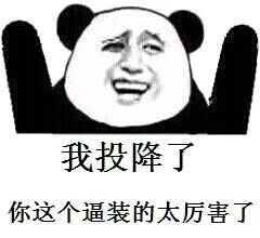 我投降了你这个逼装的太厉害了