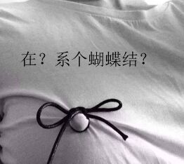 系个蝴蝶结