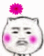 猥琐猫头上长小花表情包
