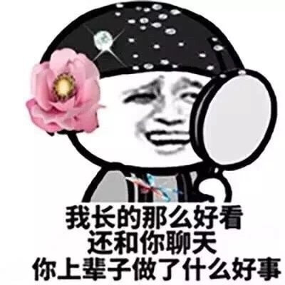 我长的那么好看还和你聊天 你上辈子做了什么好事