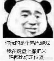 你玩的是个几把游戏我在键盘上撒把米
