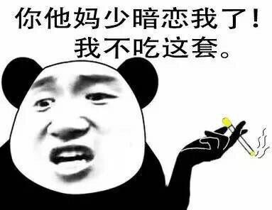 你他妈少暗恋我了 我不吃这套